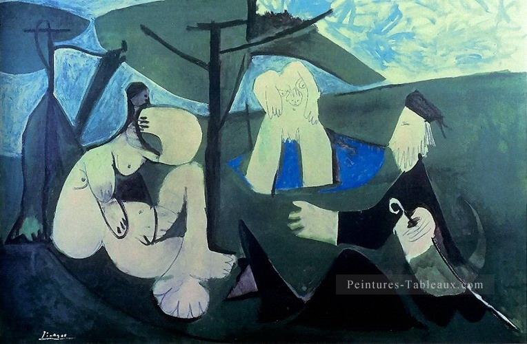 Déjeuner sur l’herbe après Manet 5 1960 cubisme Pablo Picasso Peintures à l'huile